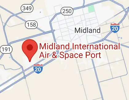 Midland International Airport map